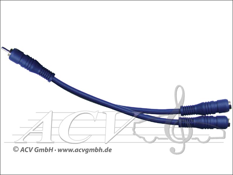 ACV 30.4940-201 blue Y-cable 0.20 m 2 plugs - 4 socket 