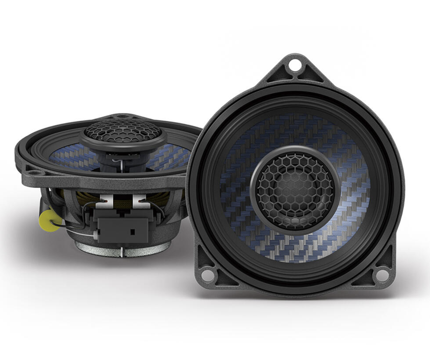 Alpine DP2-40-B Koaxial Lautsprecher kompatibel mit Tesla Model 3 Plug & Play 4" / 10 cm (Paar)