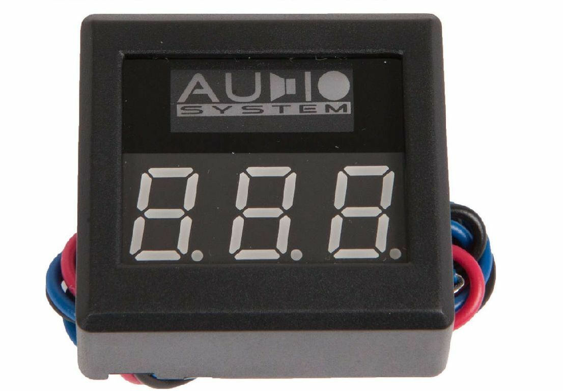 Audio System DVM12 Digitaler Voltmeter mit roter Beleuchtung