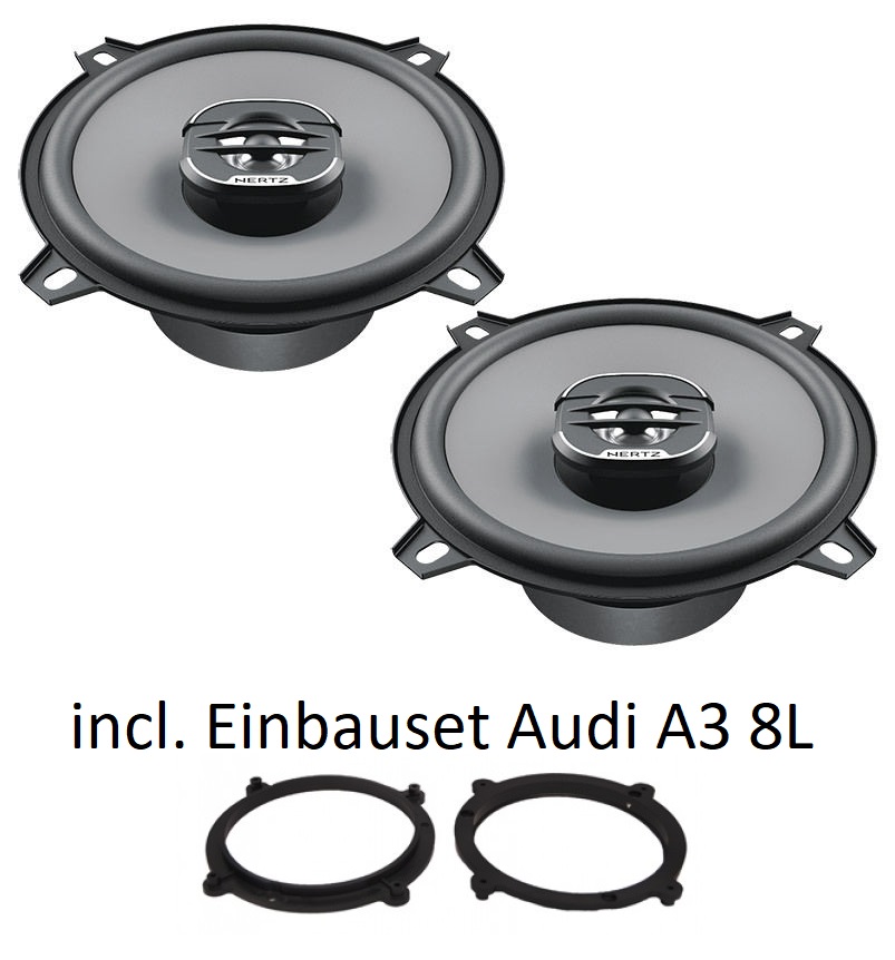 Audi A3 8L - Hertz Uno X130  - 13cm 2-Wege Koax incl. Lautsprechereinbauset 