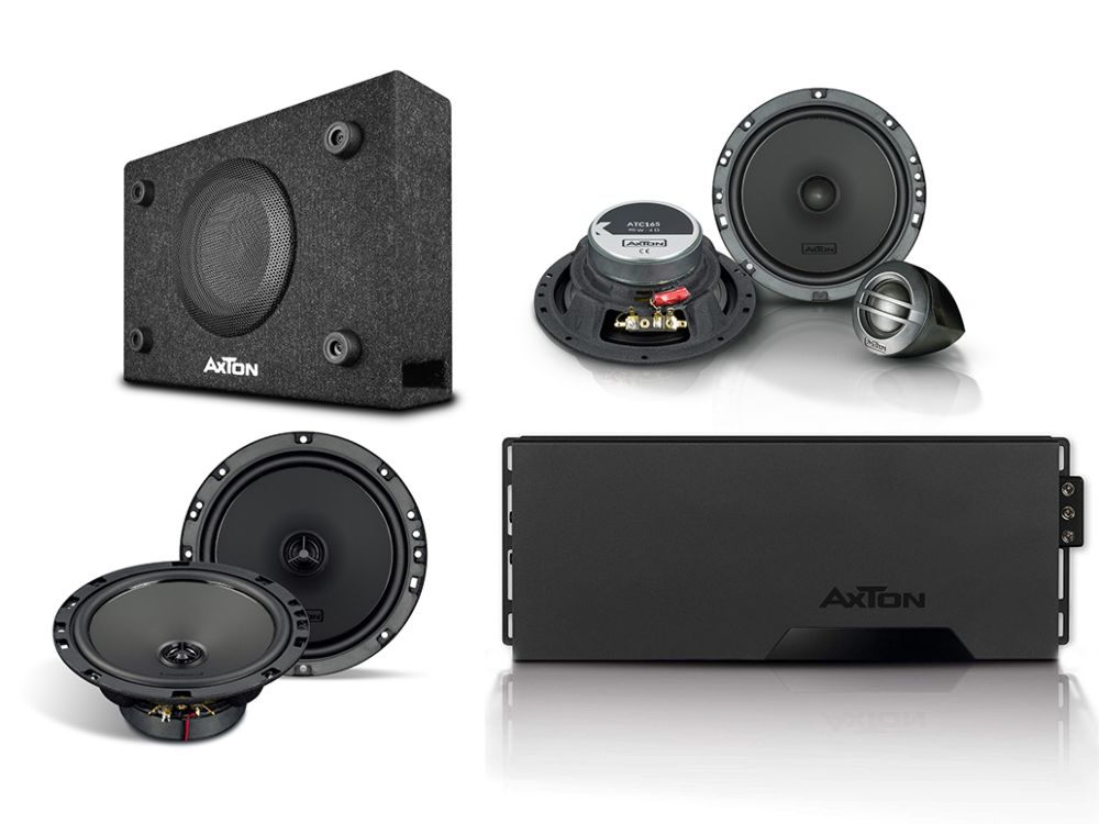 Axton Paket - A601 Digital Verstärker + ATC165 Kombo + ATC165 Koax Lautsprecher + ATB120 Bassreflex-Subwoofer