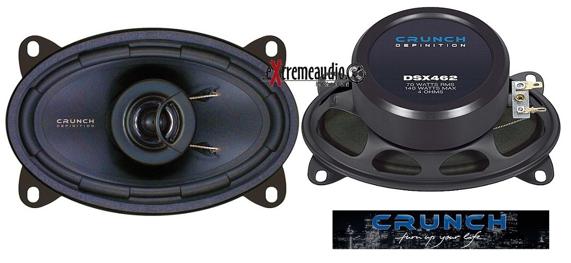 CRUNCH DSX 462 10 x 15 cm. 2-WAY COAXIAL 4x6 "DSX462 