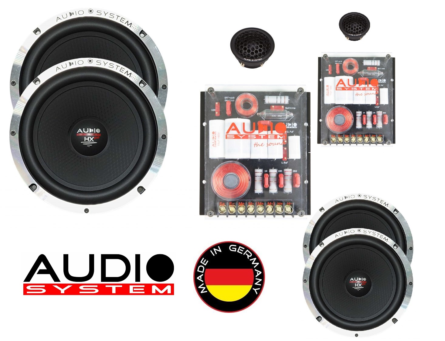 Audio System HX165-4 DUST EVO3 2-Wege HIGH END Doppel Kompo System 16,5 cm Lautsprecher
