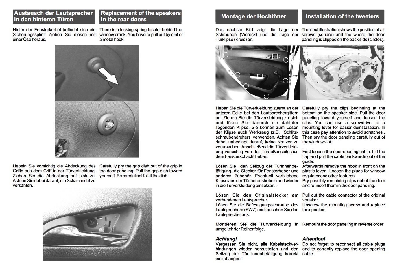 ETON OPEL-F21 Upgrade Opel Universal 2-Wege Lausprecher System passend für Opel Astra, Cascada, Insignia, Zafira, Adam 