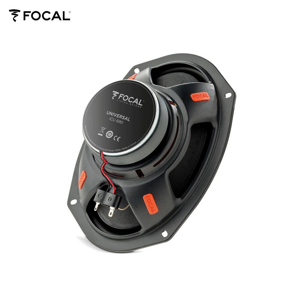 Focal ICU690 UNIVERSAL Lautsprecher 2-Wege Koax oval 6x9 Lautsprecher Set 160 Watt - 1 Paar