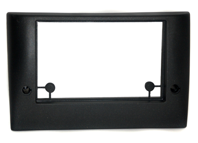 RTA 002.304-0 Double DIN mounting frame black ABS