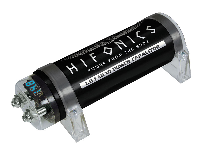 HIFONICS HFC1000 1 Farad Pufferelko Pufferkondensator Powercap digitale Voltanzeige