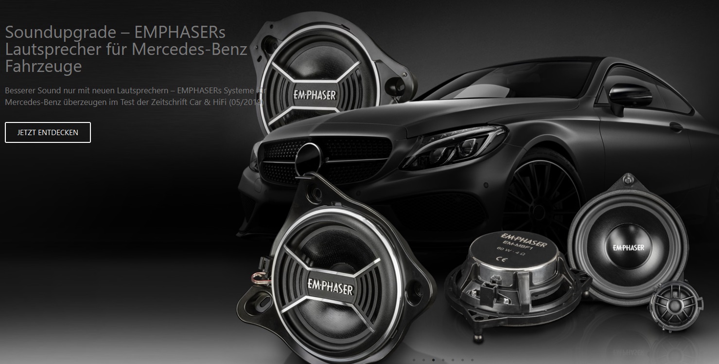 EMPHASER MBSUBR 20 cm Subwoofer Basslautsprecher für Mercedes Benz C-Klasse, GLC, E-Klasse, S-Klasse, W205, S205, C205, A205, X253, C253, W213, S213, C238, A238, W222 