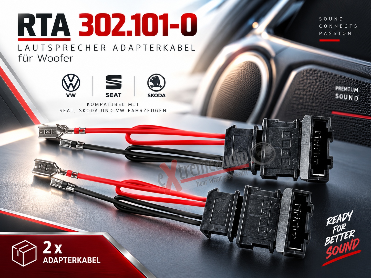 RTA 302.101-0 Câble adaptateur LS pour le woofer