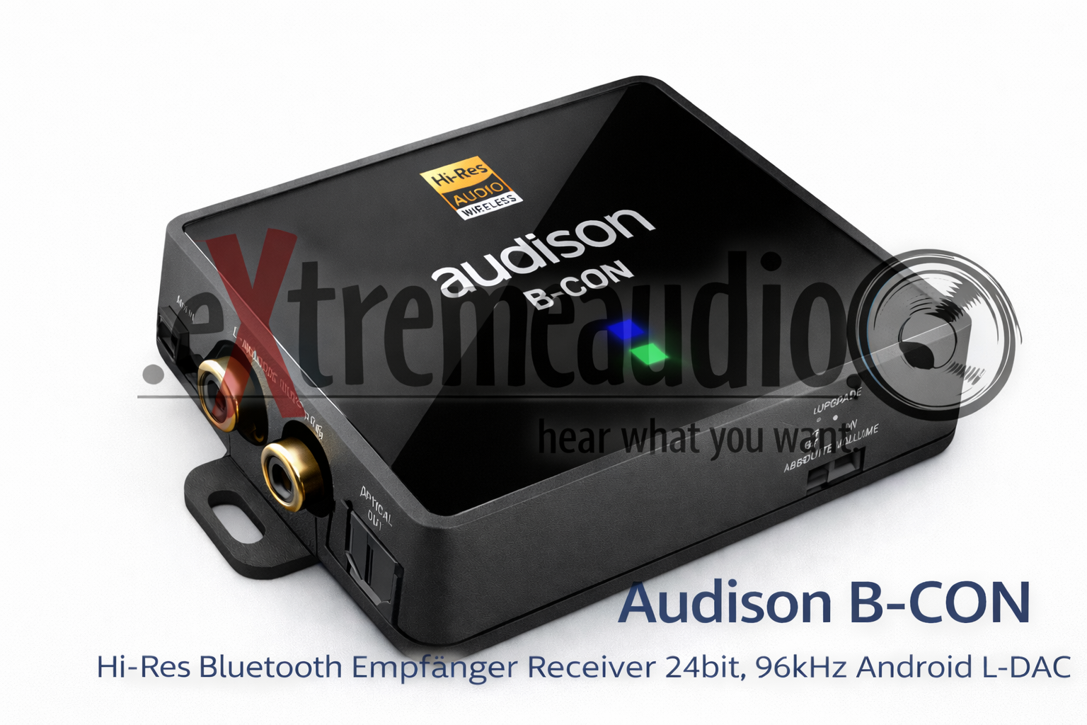 Audison B-CON II Hi-Res Bluetooth Empfänger Receiver 24bit, 96kHz mit Android L-DAC