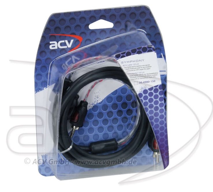 ACV 30.4980-150 2-channel RCA cable 1.5 meter - SYMPHONY series