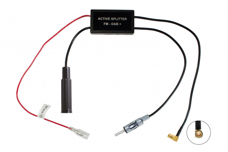 RTA 203.010P-0 DAB+ Signal Splitter Antennensignal Verteiler aktiv für passive Antennen AM/FM, DAB+