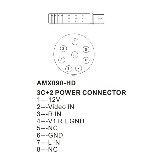 AMPIRE AMX090-HD HD Monitor-Set 22.9cm (9") mit IR-Sender (1 Paar) 