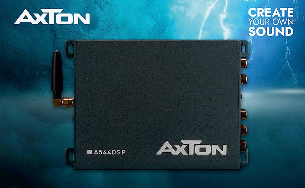 AXTON A544DSP 4-Kanal Verstärker mit 10-Kanal DSP, Handy App-Steuerung, Bluetooth Audiostreaming   