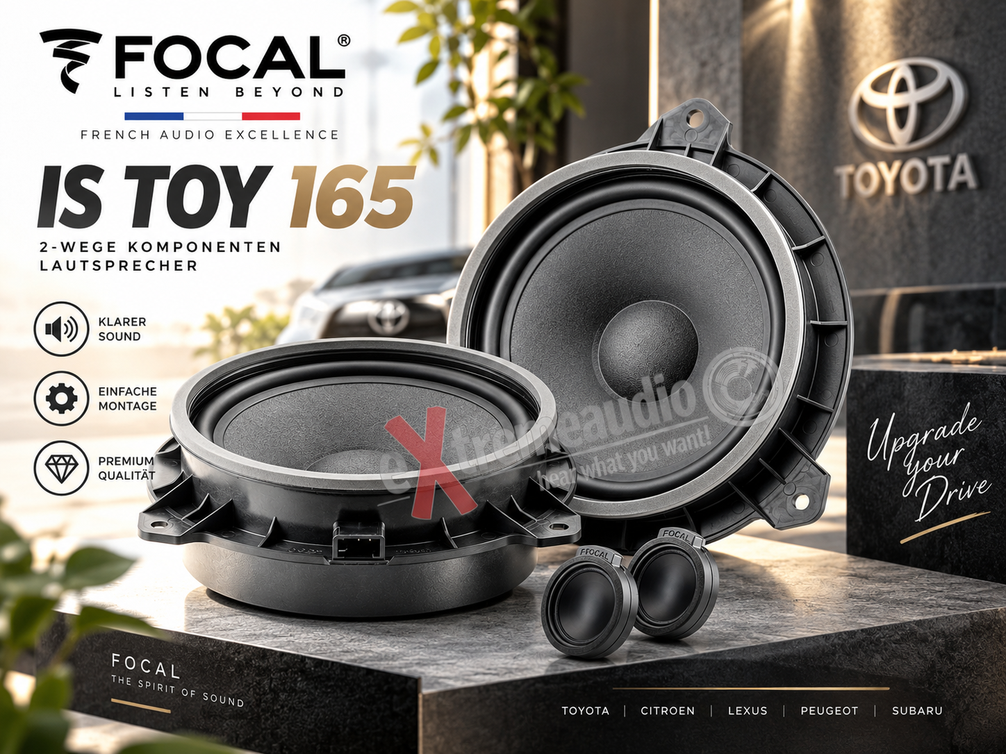 Focal IS TOY 165 2-Wege Kompo Lautsprecher 16,5 cm für Toyota, CITROEN, LEXUS, PEUGEOT, SUBARU 