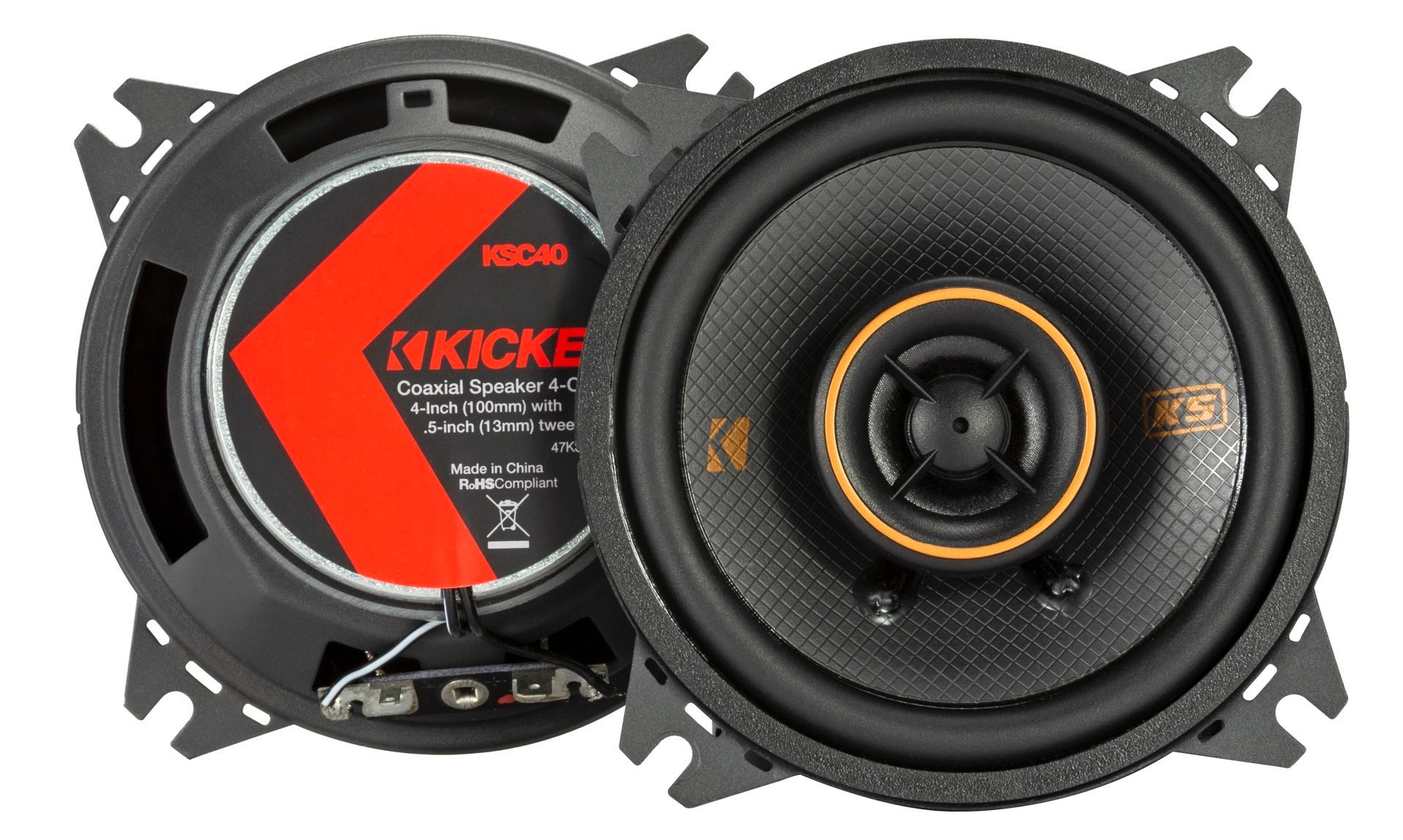 KICKER KSC404 2 Wege Koax Lautsprecher 10 cm KSC404-47 150 Watt 1 Paar KSC40