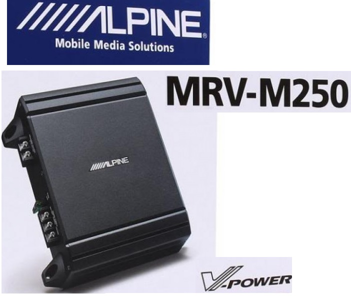 Alpine MRV-M250 Digitaler MONO-Verstärker 550 Watt Amplifier 