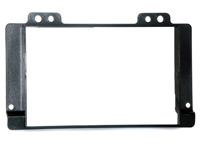 RTA 002.245-0 Double DIN mounting frame black ABS