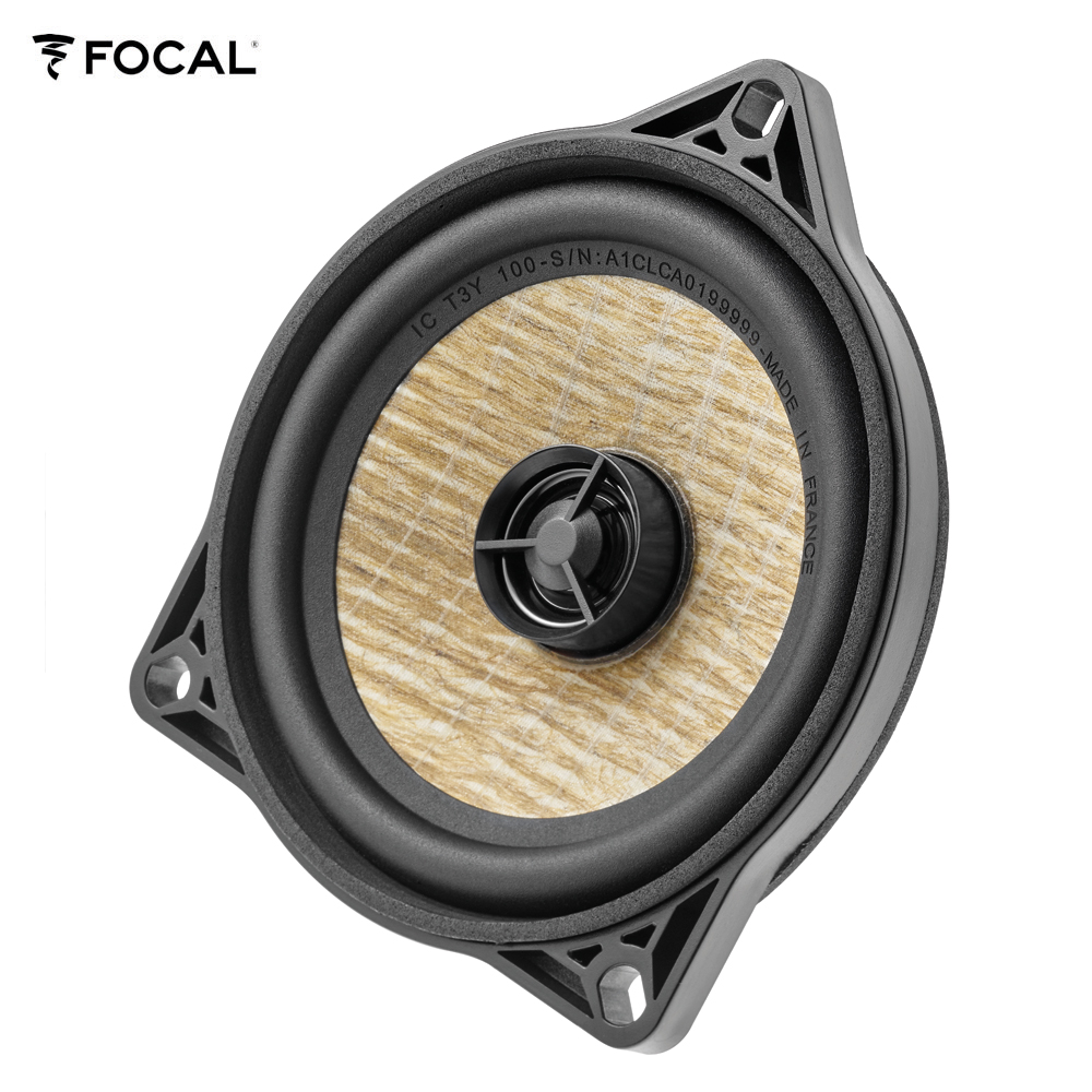 Focal IC-T3Y-100 10 cm (4") 2-Wege Koaxial Lautsprecher Set kompatibel mit Tesla Model 3 Standard, Sr+, Premium Lr Mr, Model Y Standard Sr, Y Premium Lr für Türen hinten