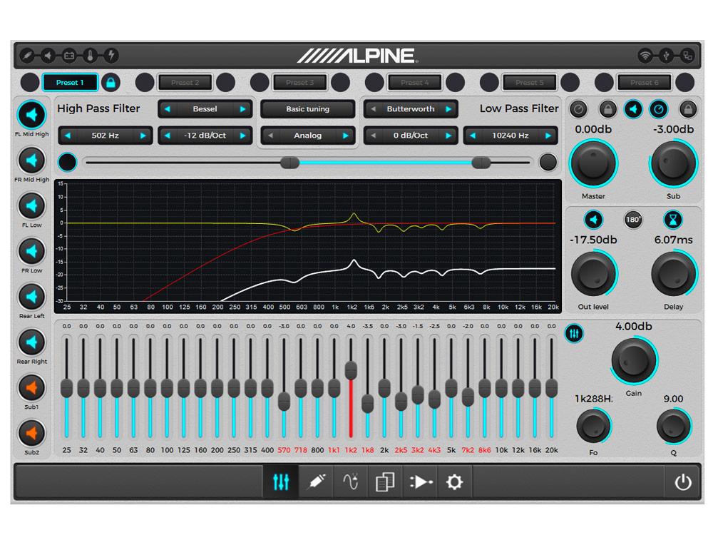 Alpine PDP-E800DSP DIGITALER 8-KANAL-DSP-VERSTÄRKER Kompakter 8-Kanal Digital-DSP-Verstärker