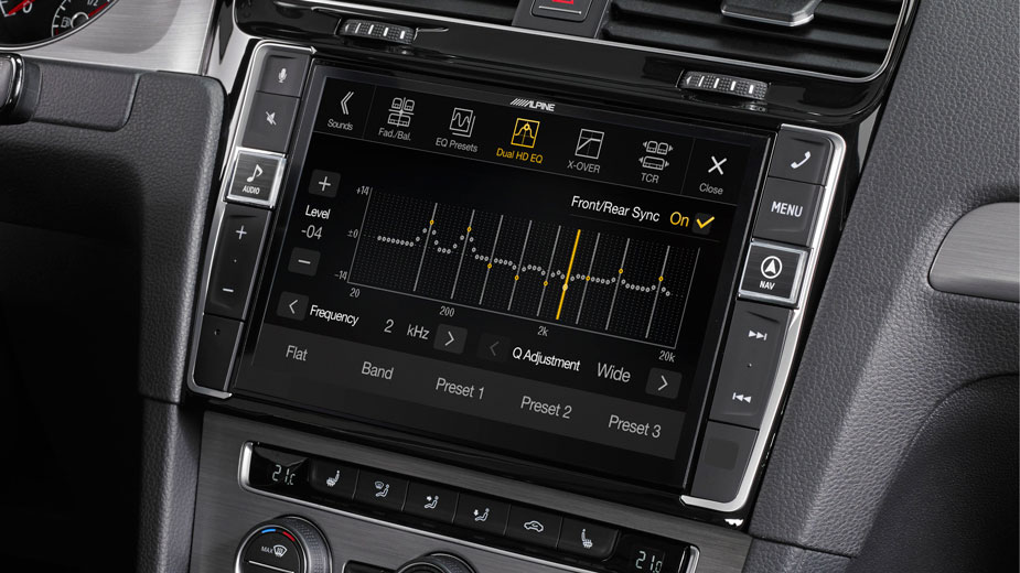 Alpine X903D-G7 9-Zoll Premium-Infotainment-System für Volkswagen Golf 7 mit Navigationssystem, Apple CarPlay und Android Auto Unterstützung 