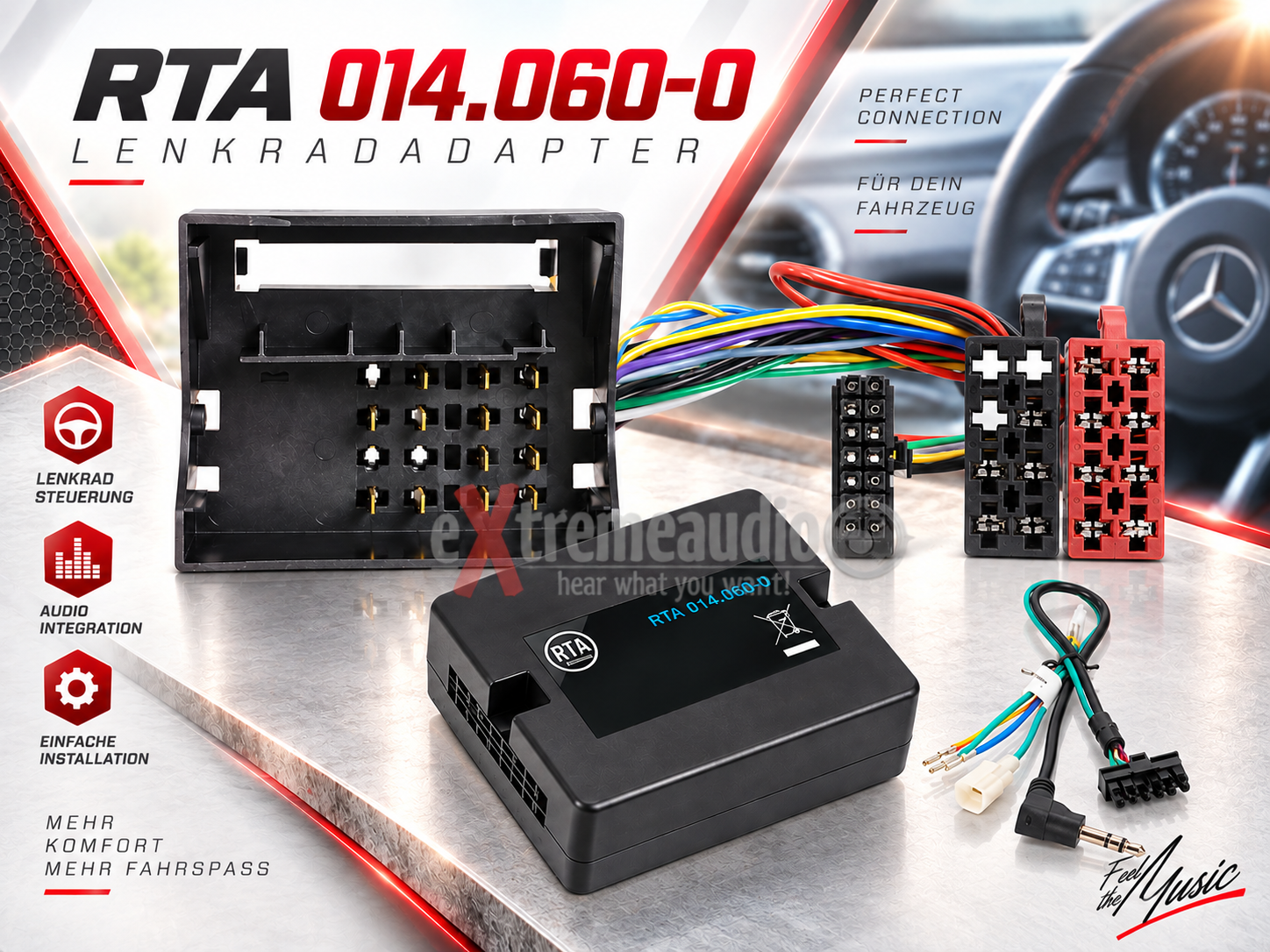 RTA 014.060-0 Steering wheel adapter for models with CAN bus control 