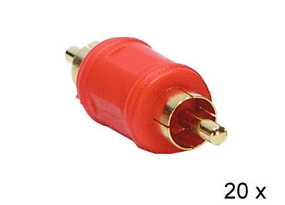 RTA 352.022-2 2 x RCA femmina, maschio, colore: rosso