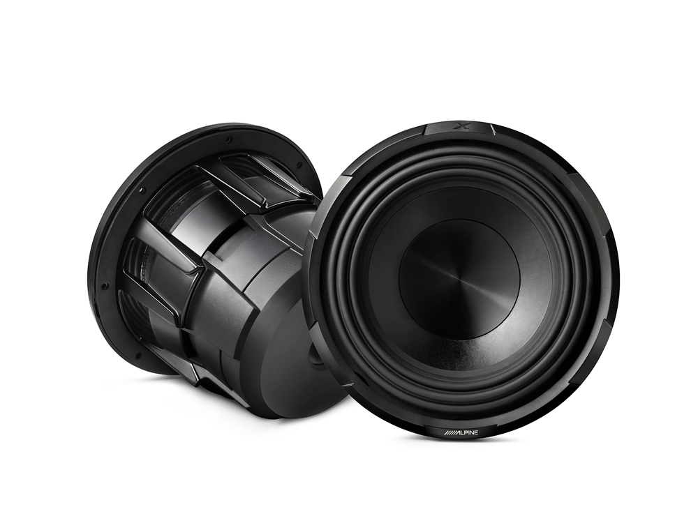 Alpine X-W10D4 25 cm (10-Zoll) X-Series Subwoofer (4Ω + 4Ω) 2700 Watt