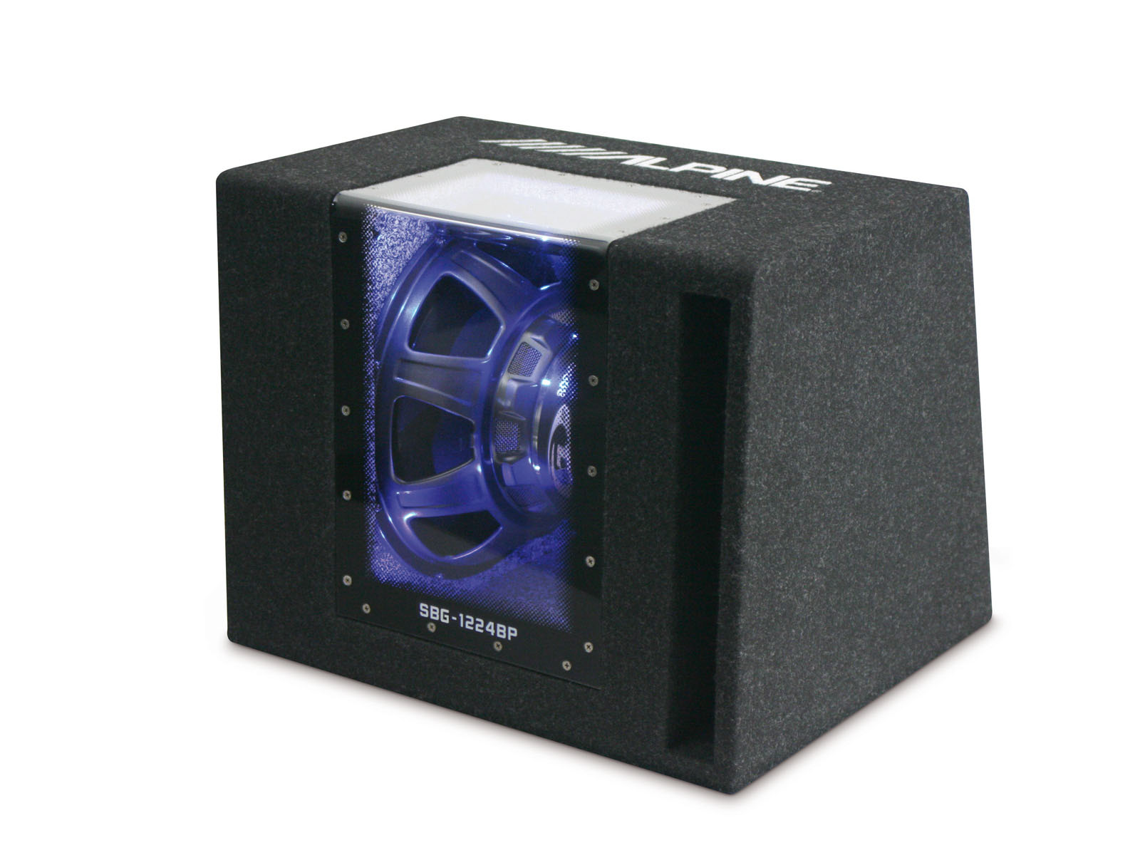 Alpine SBG-1224BP Bandpass-Gehäusesubwoofer (2Ohm) Subwooferbox 800 Watt