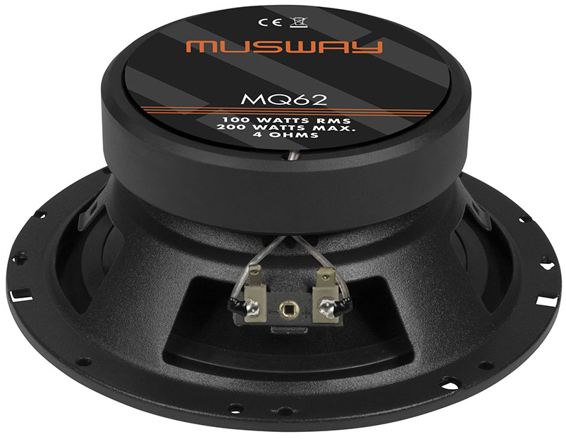 MUSWAY MQ62 16,5 cm (6.5") 2-Wege Koaxial Lautsprecher 200 Watt, 1 Paar