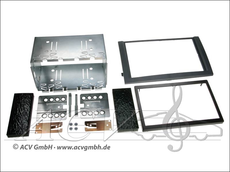 Škoda Fabia double DIN installation kit -> black in 2003 