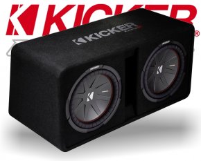 KICKER 43DCompR12 (DCWR122-48) Dual-Bassreflexbox RMS Belastbarkeit 2000 Watt