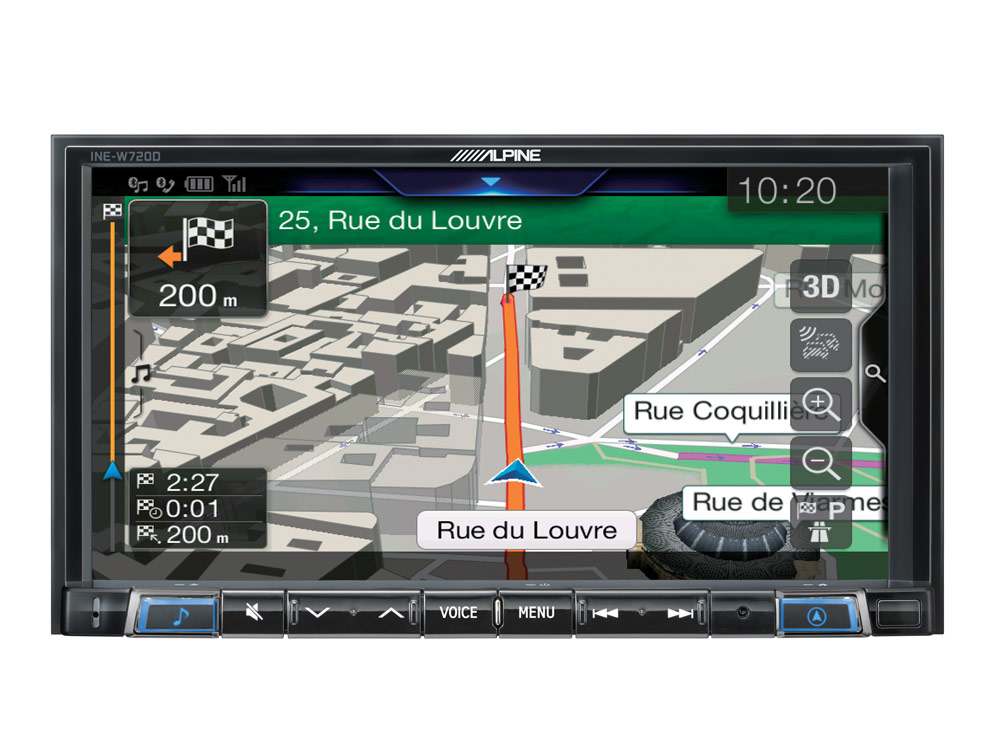 Alpine INE-W720S453B Navigationssystem mit DAB+, 7-Zoll Display, Apple CarPlay und Android Auto für SMART (453)