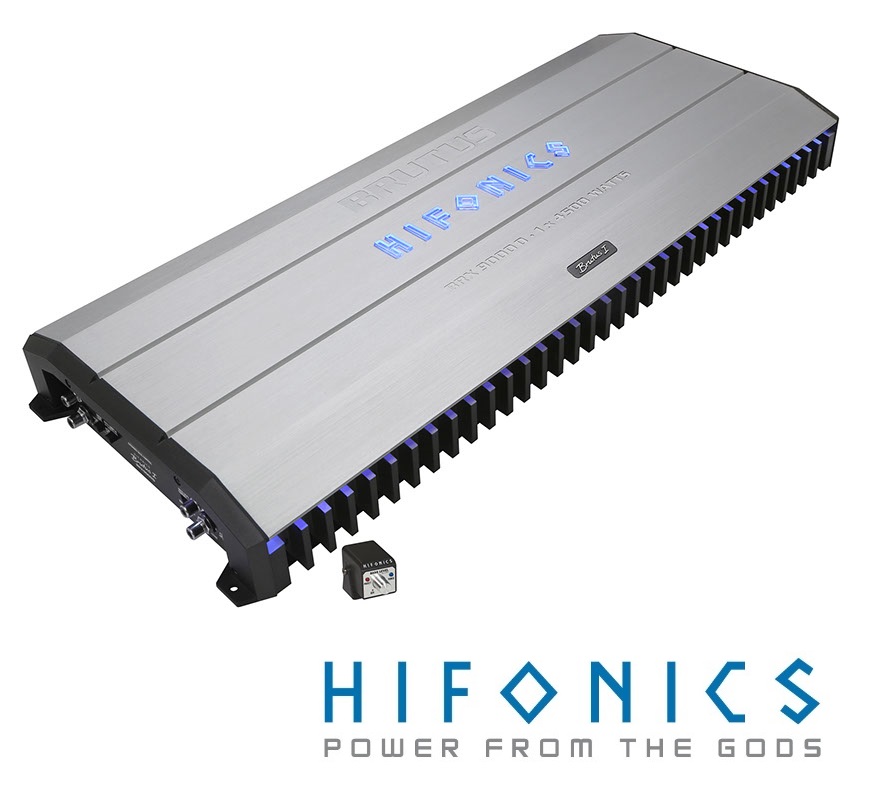 HIFONICS BRX9000D Class D Digital Mono 1-Kanal Verstärker 4500 W/RMS mit Fernbedienung