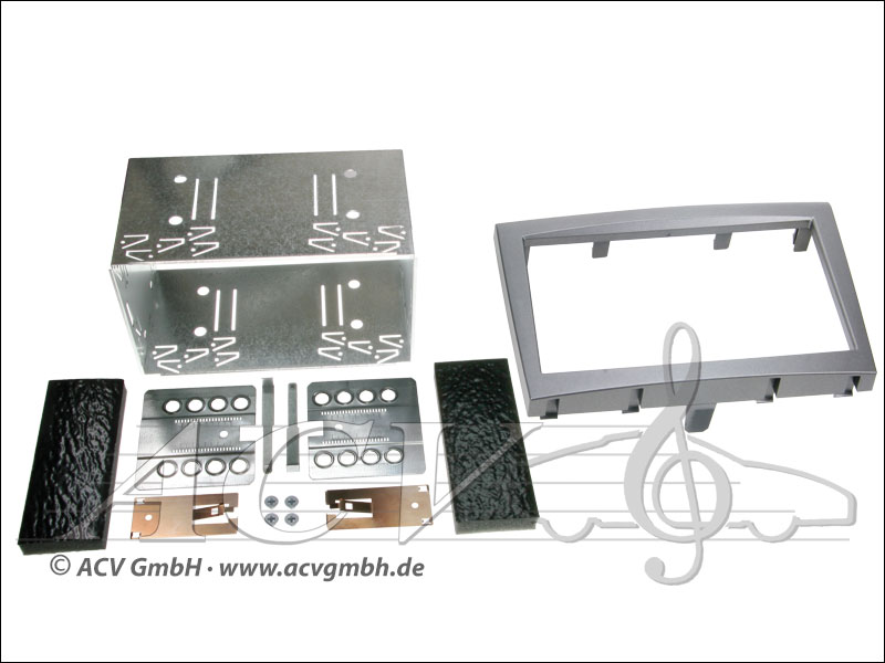 Doppel-DIN Kit Porsche 911 (Typ 997), Boxster Typ 987 anthrazit Doppel-DIN Kit Porsche 911 (Typ 997), Boxster Typ 987 anthrazit