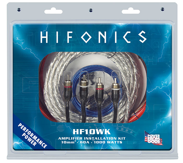 HIFONICS HF10WK Verstärker Kabelkit Anschluss Set 10 mm² bis 1000 Watt