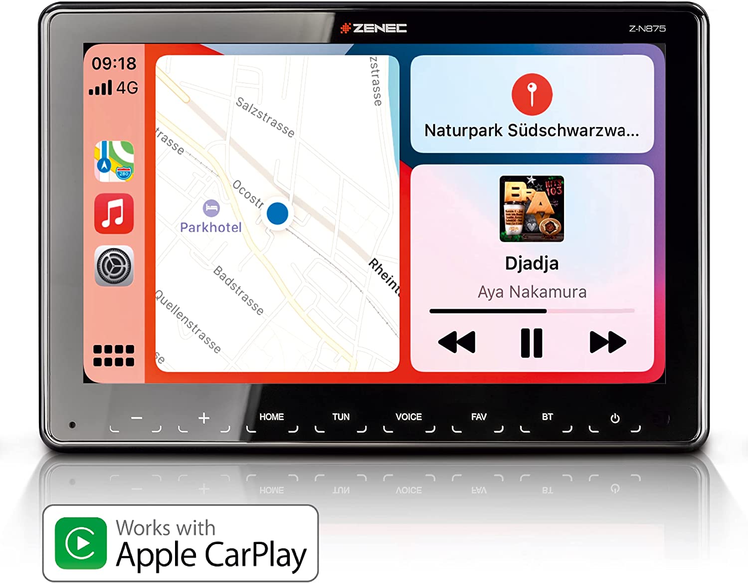 ZENEC Z-N875 1-DIN Autoradio, Multimediasystem, Infotainer mit DAB+, Apple CarPlay, Android 