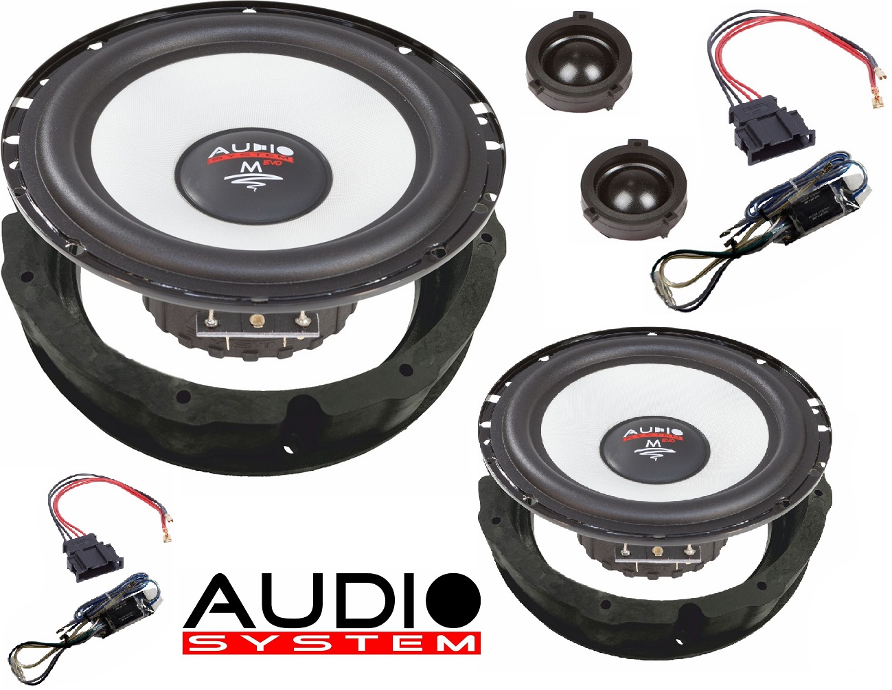 Audio System M 165 VW EVO 2 - 16,5cm 2-Wege Lautsprecher VW GOLF IV ...
