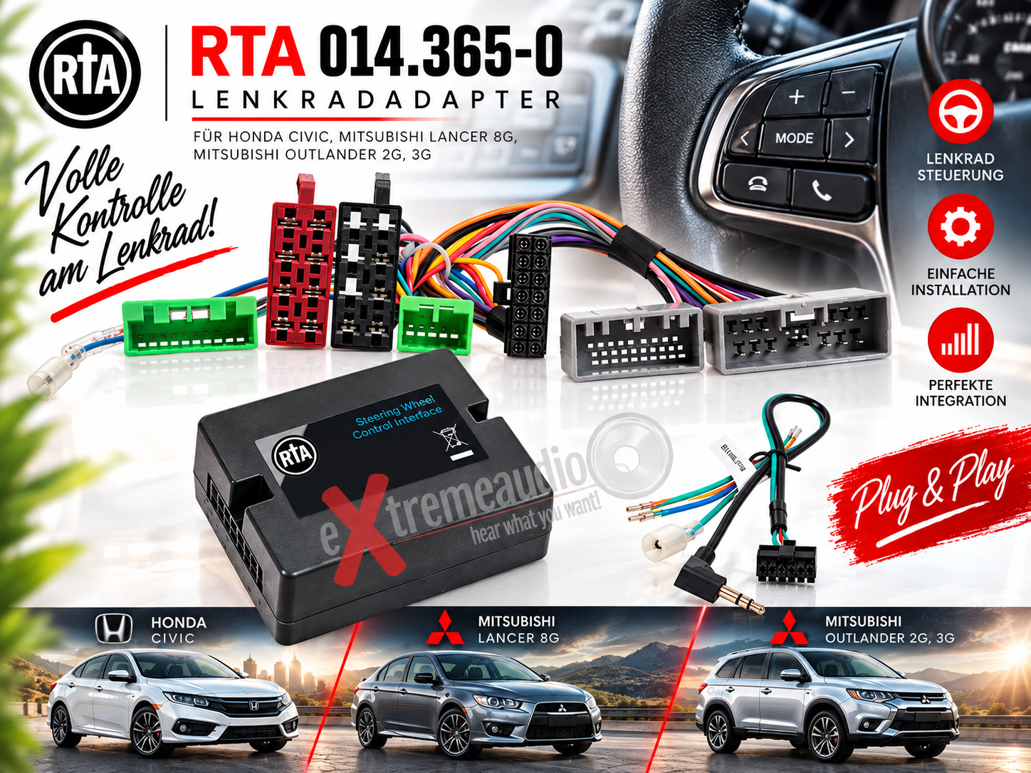 RTA 014.365-0 Adattatore ruota 2. generatin Honda , Honda Civic 05-10