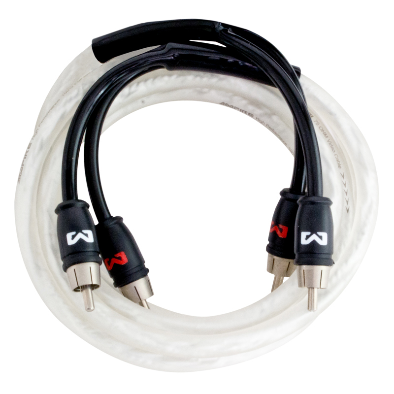 AMPIRE XA050 2-Kanal Cinchkabel Audio Kabel 50cm, 2-Kanal RCA 0,5 meter X-Link Serie 