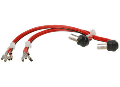 RTA 302.001-0 LS câble adaptateur avec connecteurs rond L = 120mm DIN