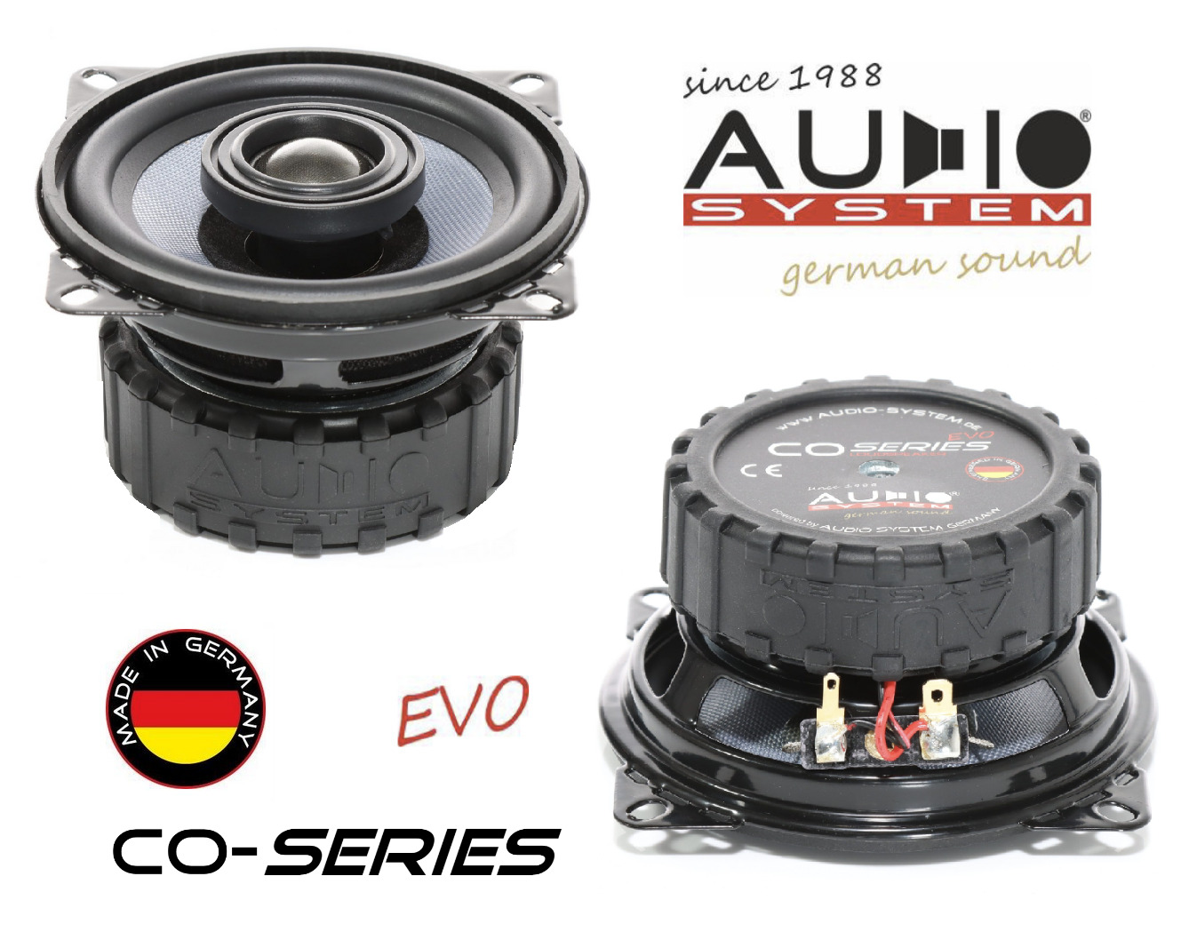 Audio System CO 100 EVO 10 cm High Level Coaxial Lautsprecher System 110 Watt