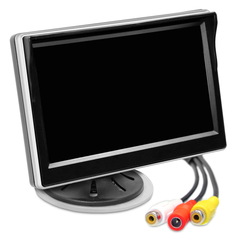 AMPIRE RVM051 TFT-Monitor 12.7cm (5") mit 2 Eingängen und Klebe/Saugnapfhalter