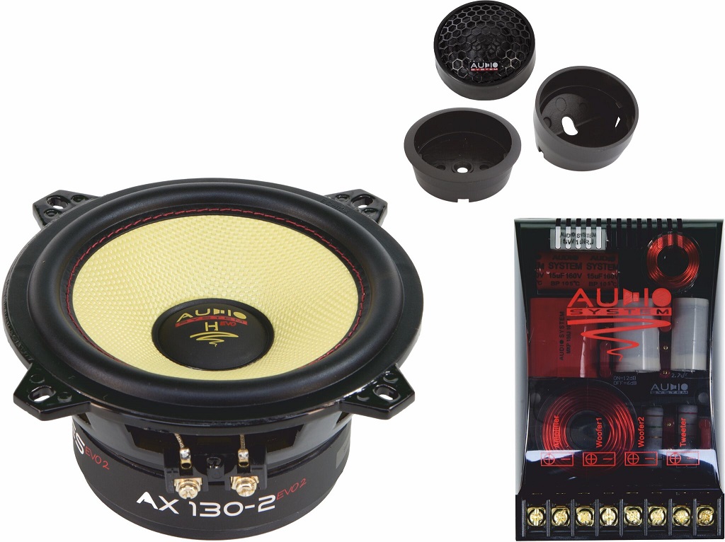 Audio System H 130 EVO 2 Helon SERIES 2-OHM 13cm 2-Wege System EXTREM KICKBASS Lautsprecher