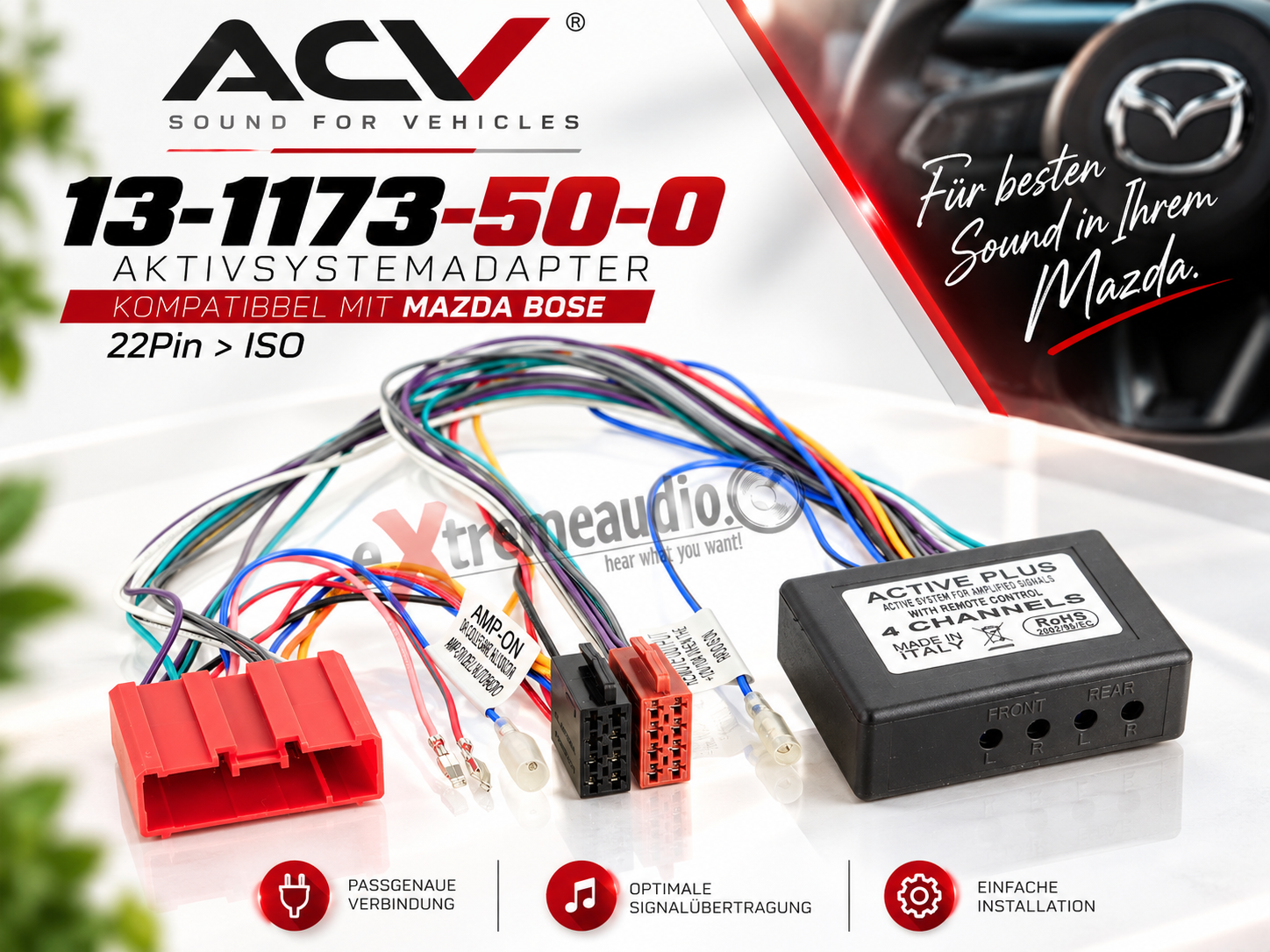 ACV 1173-50 Active system adapter Mazda / BOSE sound system