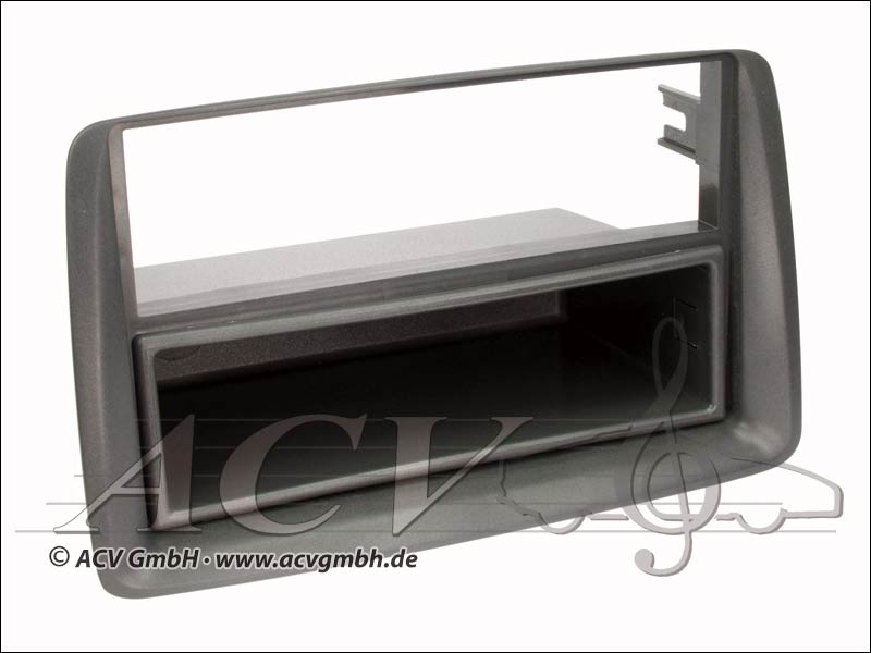 Radio pannello touch gomma Fiat Panda doppio DIN Nero 