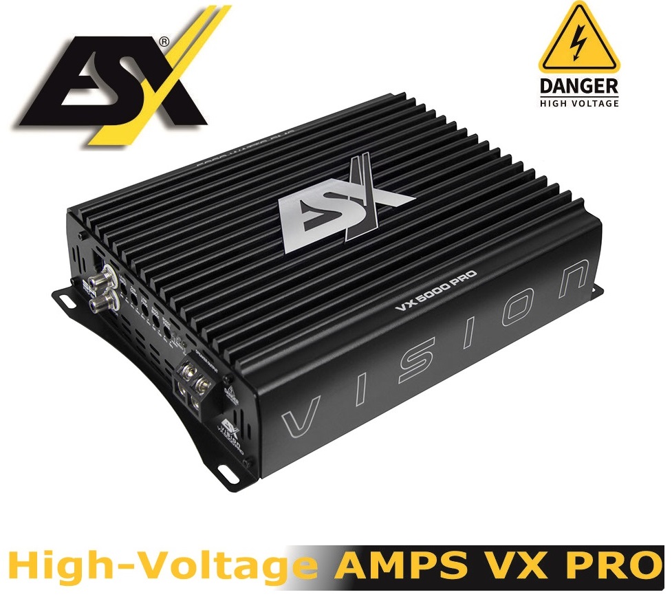 ESX VX5000PRO Mono Ultra Class D Digital 1 Kanal Verstärker 5000 Watt RMS 