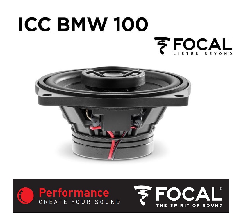 Focal ICCBMW100 Inside 2-Wege Coax Center Lautsprecher für BMW und Mini Fahrzeuge - 1 Stück 