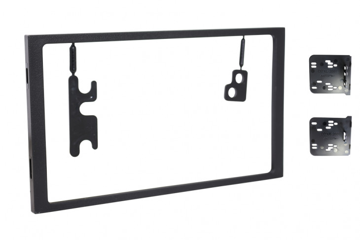 RTA 002.195-0 Doppel DIN Radioblende Einbaurahmen, Ausführung ABS schwarz für BUICK, CADILLAC, CHEVROLET, GMC, HUMMER, OLDSMOBIL, PONTIAC