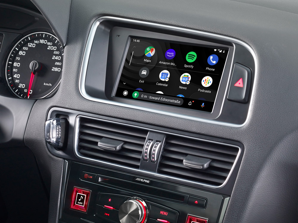 Alpine X703D-Q5 7-Zoll Premium-Infotainment-System für Audi Q5 mit Navigationssystem, Apple CarPlay und Android Auto Unterstützung